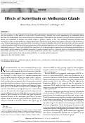 Cover page: Effects of Isotretinoin on Meibomian Glands