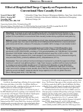 Cover page: Effect of Hospital Staff Surge Capacity on Preparedness for a Conventional Mass Casualty Event