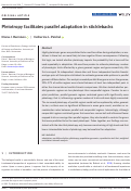 Cover page: Pleiotropy facilitates parallel adaptation in sticklebacks