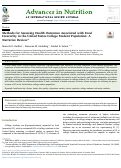 Cover page: Methods for Assessing Health Outcomes Associated with Food Insecurity in the United States College Student Population: A Narrative Review.