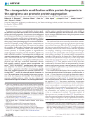 Cover page: The l-isoaspartate modification within protein fragments in the aging lens can promote protein aggregation.