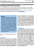 Cover page: Complete response of Merkel cell carcinoma with talimogene laherparepvec (TVEC) monotherapy