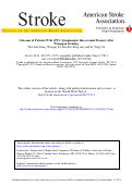 Cover page: Outcome of Patients With ≥70% Symptomatic Intracranial Stenosis After Wingspan Stenting