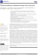 Cover page: Genome Instability in Multiple Myeloma: Facts and Factors.