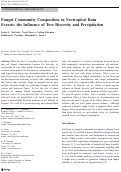 Cover page: Fungal Community Composition in Neotropical Rain Forests: the Influence of Tree Diversity and Precipitation