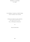 Cover page: On the Infinitary Combinatorics of Small Cardinals and the Cardinality of the Continuum