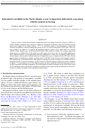 Cover page: Interannual Variability in the North Atlantic Ocean's Temperature Field and Its Association with the Wind Stress Forcing