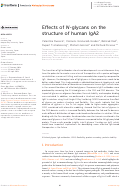 Cover page: Effects of N-glycans on the structure of human IgA2