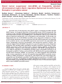 Cover page: Novel tumor suppressor microRNA at frequently deleted chromosomal region 8p21 regulates epidermal growth factor receptor in prostate cancer