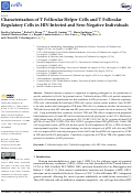 Cover page: Characterization of T Follicular Helper Cells and T Follicular Regulatory Cells in HIV-Infected and Sero-Negative Individuals