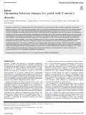 Cover page: Optimizing behavior therapy for youth with Tourettes disorder.