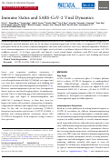 Cover page: Immune Status and SARS-CoV-2 Viral Dynamics