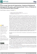 Cover page: Discovering Noncritical Organization: Statistical Mechanical, Information Theoretic, and Computational Views of Patterns in One-Dimensional Spin Systems