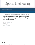 Cover page: Advanced environmental control as a key component in the development of ultrahigh accuracy ex situ metrology for x-ray optics