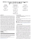 Cover page: DREAM: A Dynamic Scheduler for Dynamic Real-time Multi-model ML Workloads