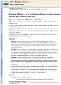 Cover page: Regional Differences in Prescribing Quality Among Elder Veterans and the Impact of Rural Residence