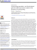 Cover page: Interpreting population- and family-based genome-wide association studies in the presence of confounding