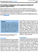 Cover page: Concomitant endogenous and exogenous etiology for gingival pigmentation