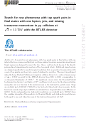 Cover page: Search for new phenomena with top quark pairs in final states with one lepton, jets, and missing transverse momentum in pp collisions at s = 13 TeV with the ATLAS detector