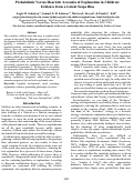 Cover page: Probabilistic Versus Heuristic Accounts of Explanation in Children:
Evidence from a Latent Scope Bias