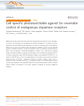 Cover page: Cell specific photoswitchable agonist for reversible control of endogenous dopamine receptors