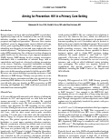 Cover page: Aiming for Prevention: HIV in a Primary Care Setting