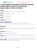 Cover page: A new anabolic compound, LLP2A-Ale, reserves periodontal bone loss in mice through augmentation of bone formation