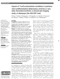 Cover page: Impact of T-cell costimulation modulation in patients with undifferentiated inflammatory arthritis or very early rheumatoid arthritis: a clinical and imaging study of abatacept (the ADJUST trial)