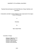 Cover page: Targeting Glycosaminoglycans with Small Molecules : Design, Synthesis, and Applications