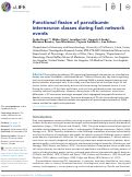 Cover page: Functional fission of parvalbumin interneuron classes during fast network events