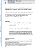 Cover page: Glyphosate Excretion is Associated With Steatohepatitis and Advanced Liver Fibrosis in Patients With Fatty Liver Disease