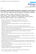 Cover page: Parsimony and Model-Based Analyses of Indels in Avian Nuclear Genes Reveal Congruent and Incongruent Phylogenetic Signals