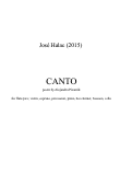 Cover page: Canto