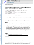 Cover page: Correlates of physical, psychological, and social frailty among formerly incarcerated, homeless women