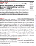 Cover page: 2.7 Å cryo-EM structure of rotavirus core protein VP3, a unique capping machine with a helicase activity