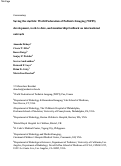 Cover page: Saving the starfish: World Federation of Pediatric Imaging (WFPI) development, work to date, and membership feedback on international outreach