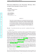 Cover page: Provable Methods for Training Neural Networks with Sparse Connectivity