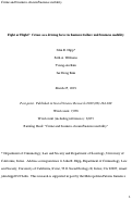 Cover page: Fight or flight? Crime as a driving force in business failure and business mobility.