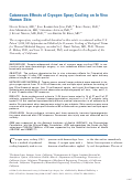 Cover page: Cutaneous Effects of Cryogen Spray Cooling on In Vivo Human Skin