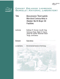 Cover page: Biocorrosive Thermophilic Microbial Communities in Alaskan North Slope Oil Facilities