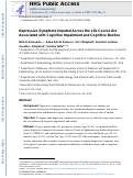 Cover page: Depressive Symptoms Imputed Across the Life Course Are Associated with Cognitive Impairment and Cognitive Decline.