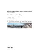 Cover page: Bus Lanes with Intermittent Priority: Screening Formulae and an Evaluation