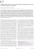 Cover page: Cellular mRNA Decay Protein AUF1 Negatively Regulates Enterovirus and Human Rhinovirus Infections