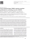 Cover page: The E3 ubiquitin ligase TRIM32 regulates myoblast proliferation by controlling turnover of NDRG2