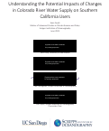 Cover page of Understanding the Potential Impacts of Changes in Colorado River Water Supply on Southern California Users