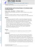 Cover page: Crystal structure and functional analysis of Leishmania major pseudoperoxidase