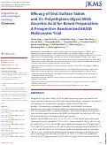 Cover page: Efficacy of Oral Sulfate Tablet and 2 L-Polyethylene Glycol With Ascorbic Acid for Bowel Preparation: A Prospective Randomized KASID Multicenter Trial.