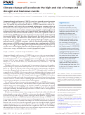 Cover page: Climate change will accelerate the high-end risk of compound drought and heatwave events.