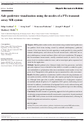 Cover page: Safe guidewire visualization using the modes of a PTx transmit array MR system.