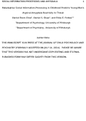 Cover page: Maladaptive social information processing in childhood predicts young men's atypical amygdala reactivity to threat